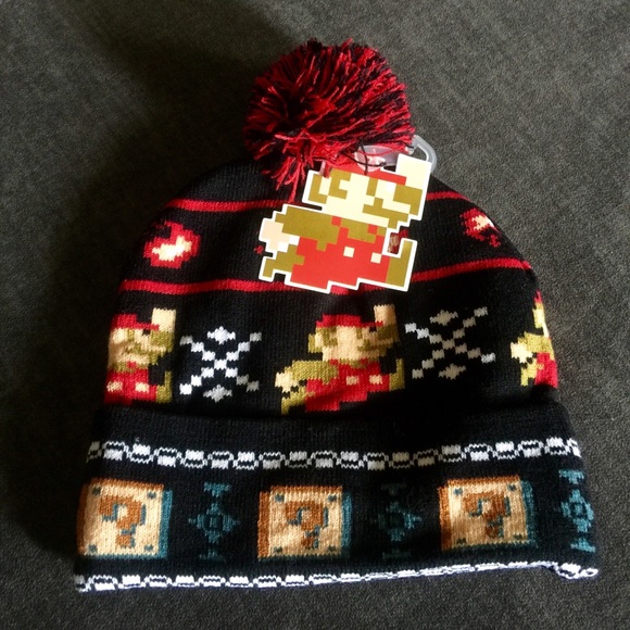 Nintendo Other - SUPER MARIO 8 Bit Hat / BEANIE